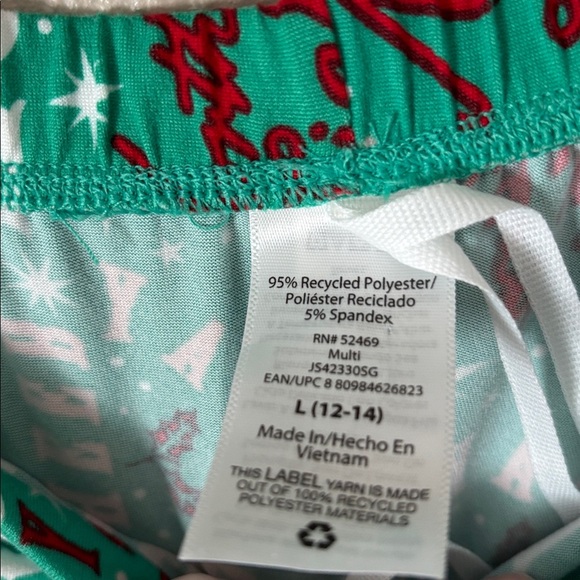 Joyspun Women’s Christmas Pajama Set Red Green Large (12-14) - Picture 5 of 6